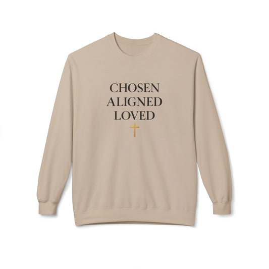Chosen • Aligned • Loved Cross Sweatshirt
