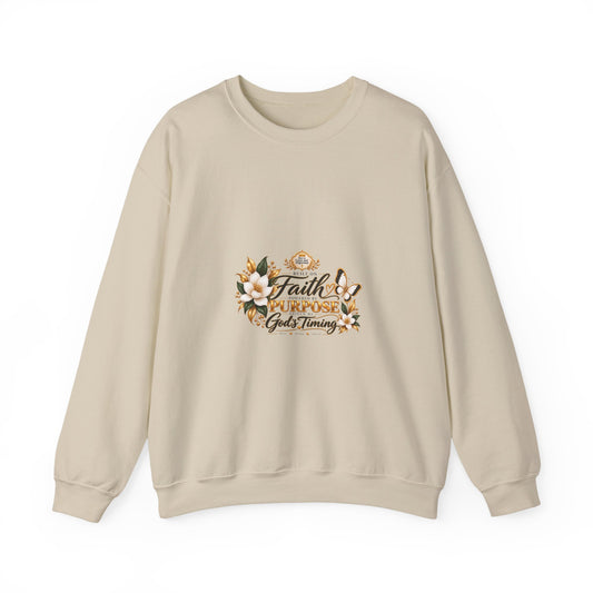 Faith, Purpose & God’s Timing Crewneck Sweatshirt