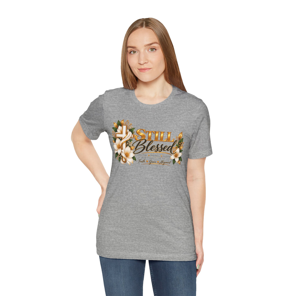 Still Blessed Floral Tee — Inspirational Christian Shirt