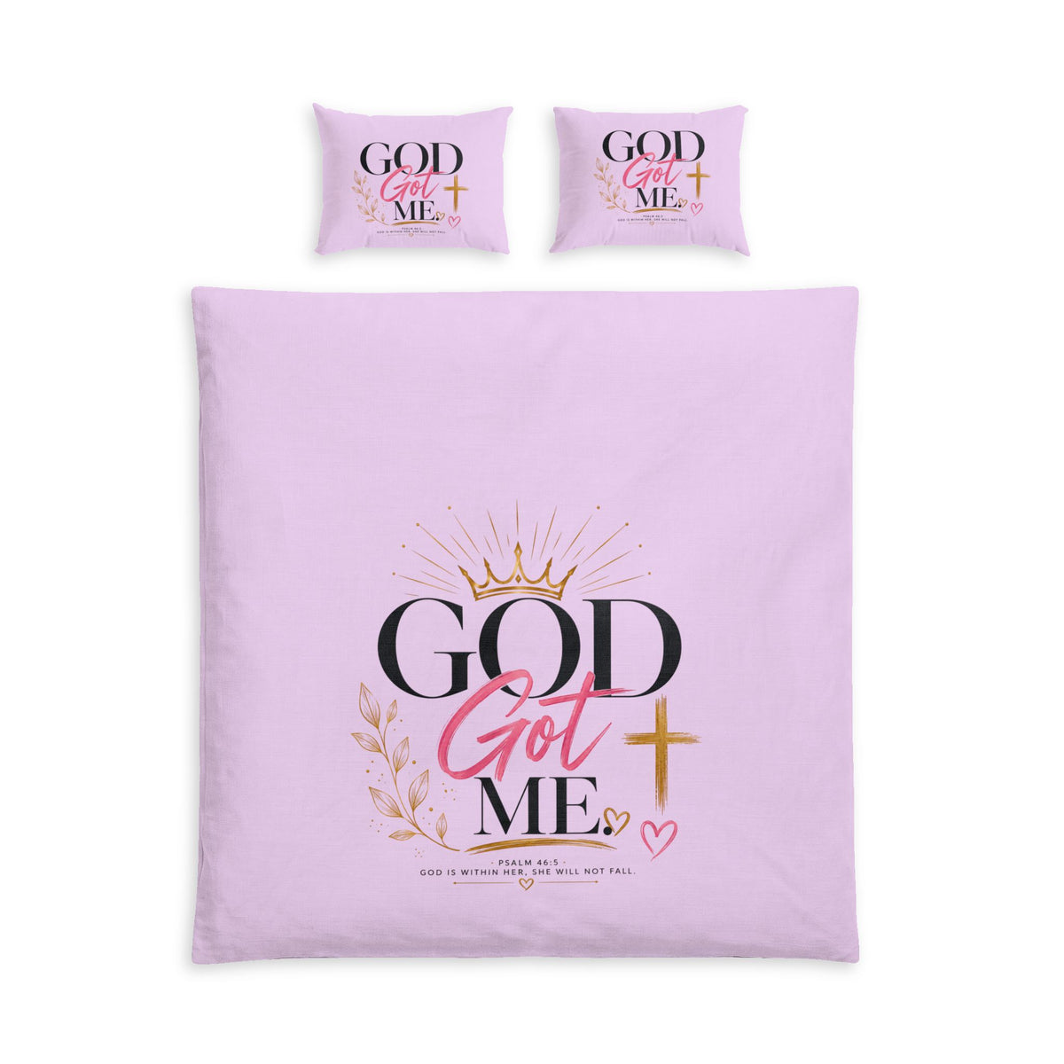 God Got Me Cotton Bed Set