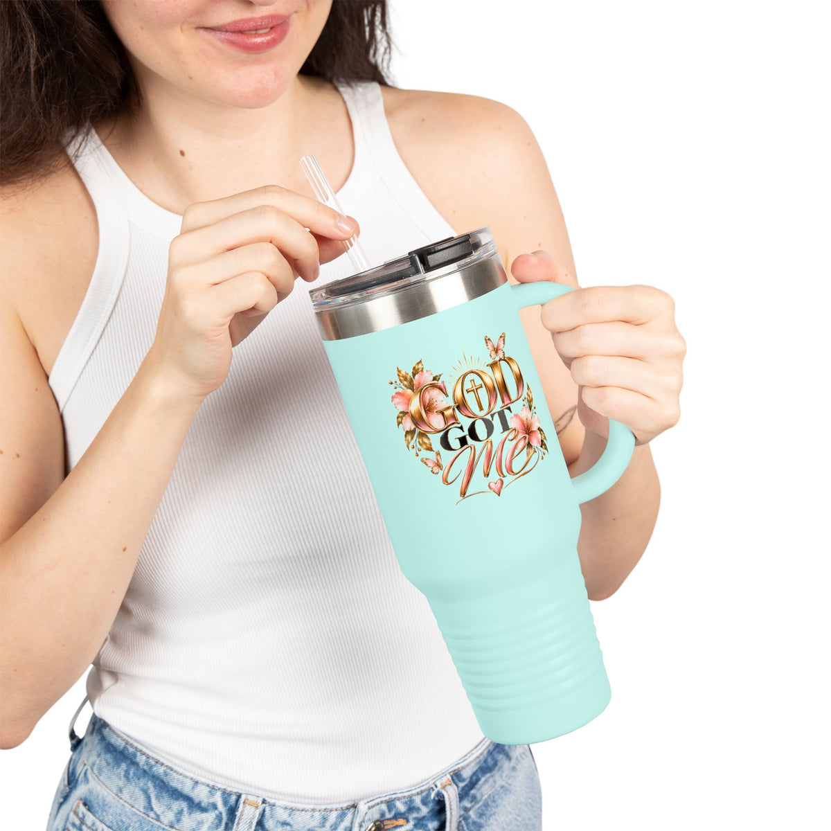 Floral Insulated Travel Mug