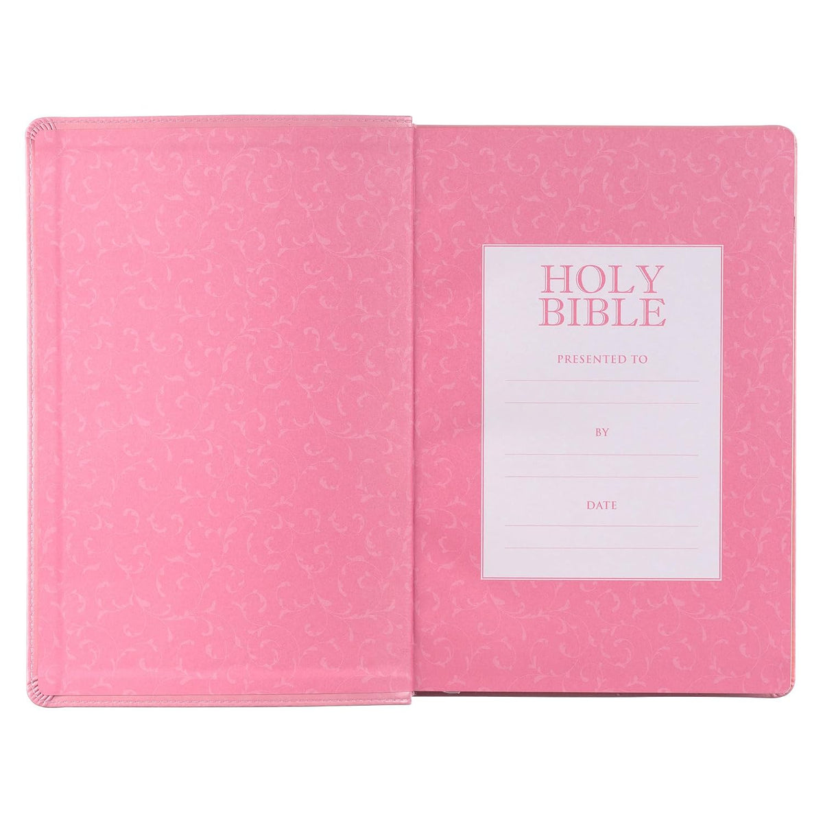 KJV Holy Bible, Giant Print Full-size Faux Leather Red Letter Edition - Thumb Index & Ribbon Marker, King James Version, Pink (KJV Full Size GP Editions)