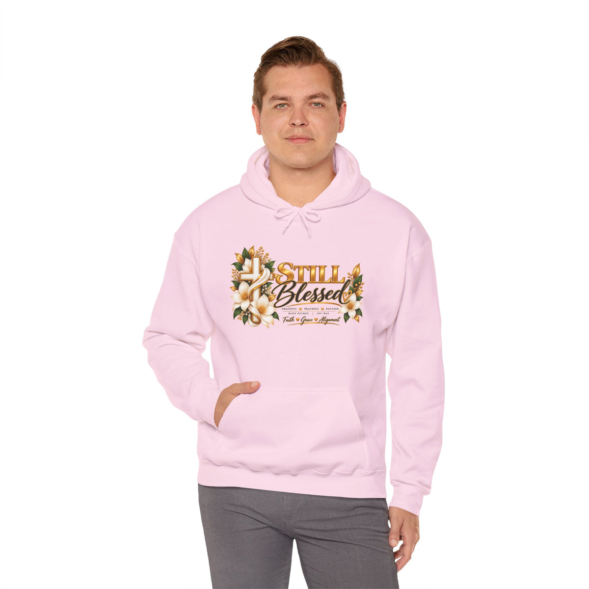 Still Blessed Floral Hoodie – Inspirational Christian Faith Sweatshirt