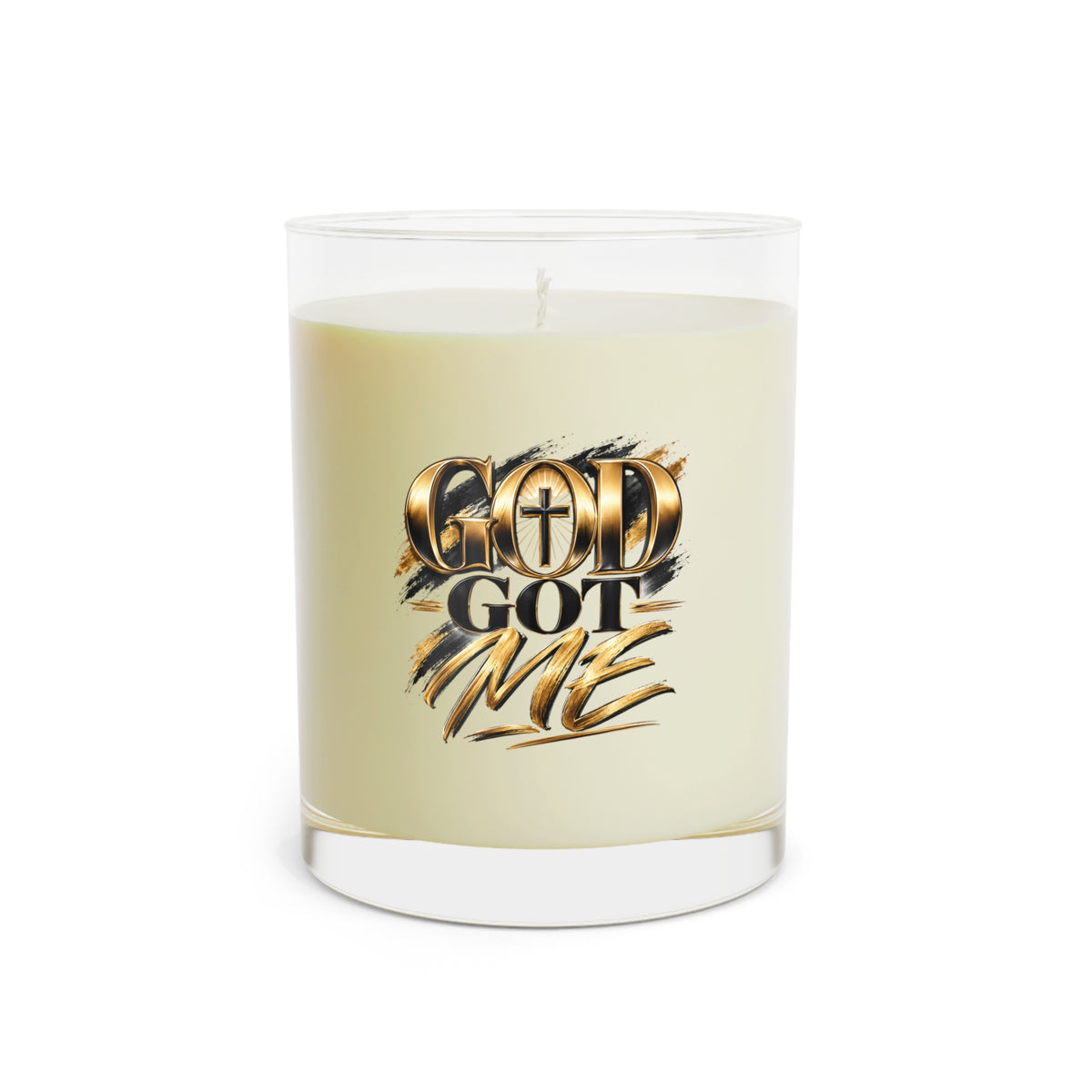 Floral Decorative Glass Scented Candle