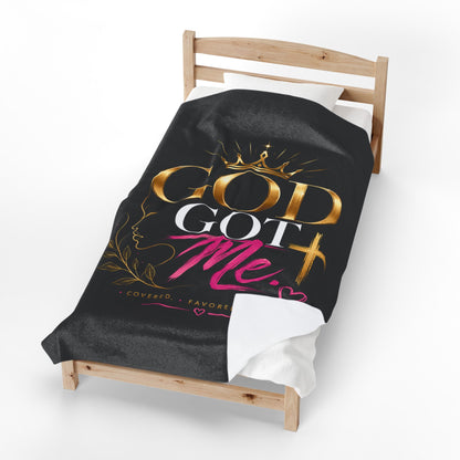 God Got Me Plush Blanket