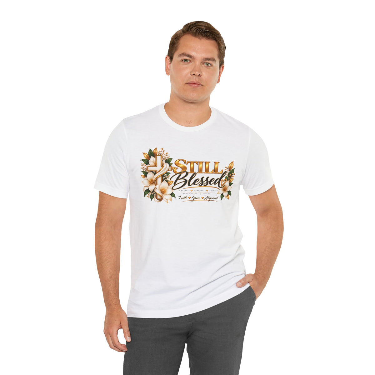 Still Blessed Floral Tee — Inspirational Christian Shirt