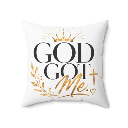 God Got Me Square Pillow