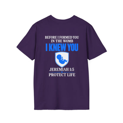 Pregnancy Announcement T-Shirt — "I Knew You" Baby Feet Design
