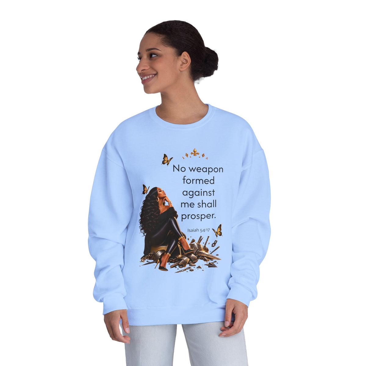 No Weapon Formed Graphic Sweatshirt