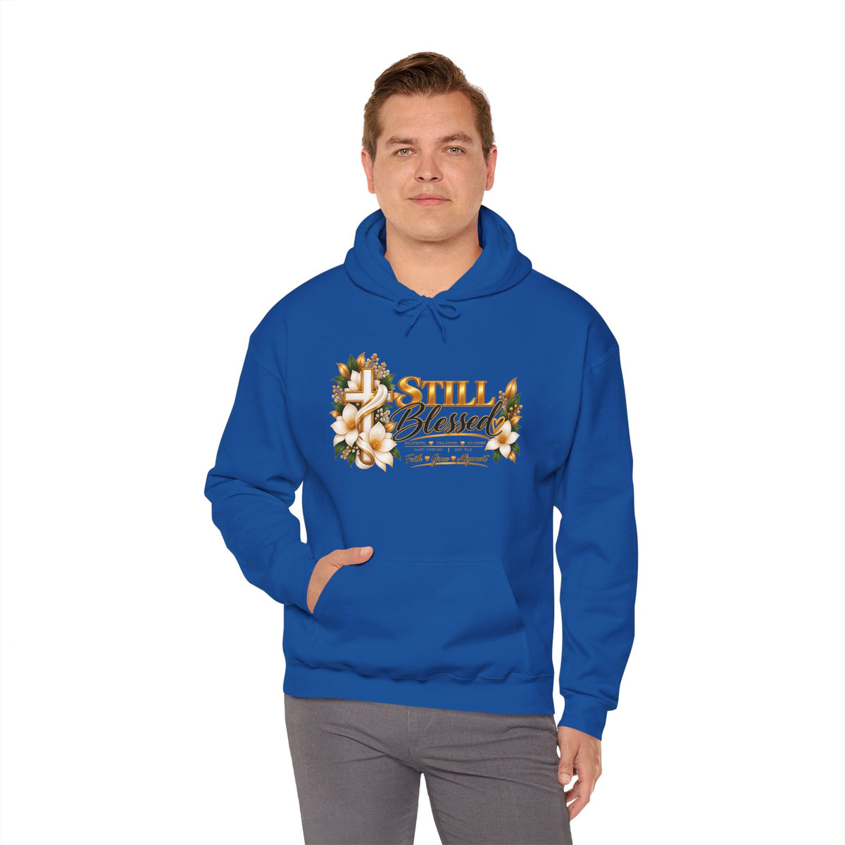 Still Blessed Floral Hoodie – Inspirational Christian Faith Sweatshirt