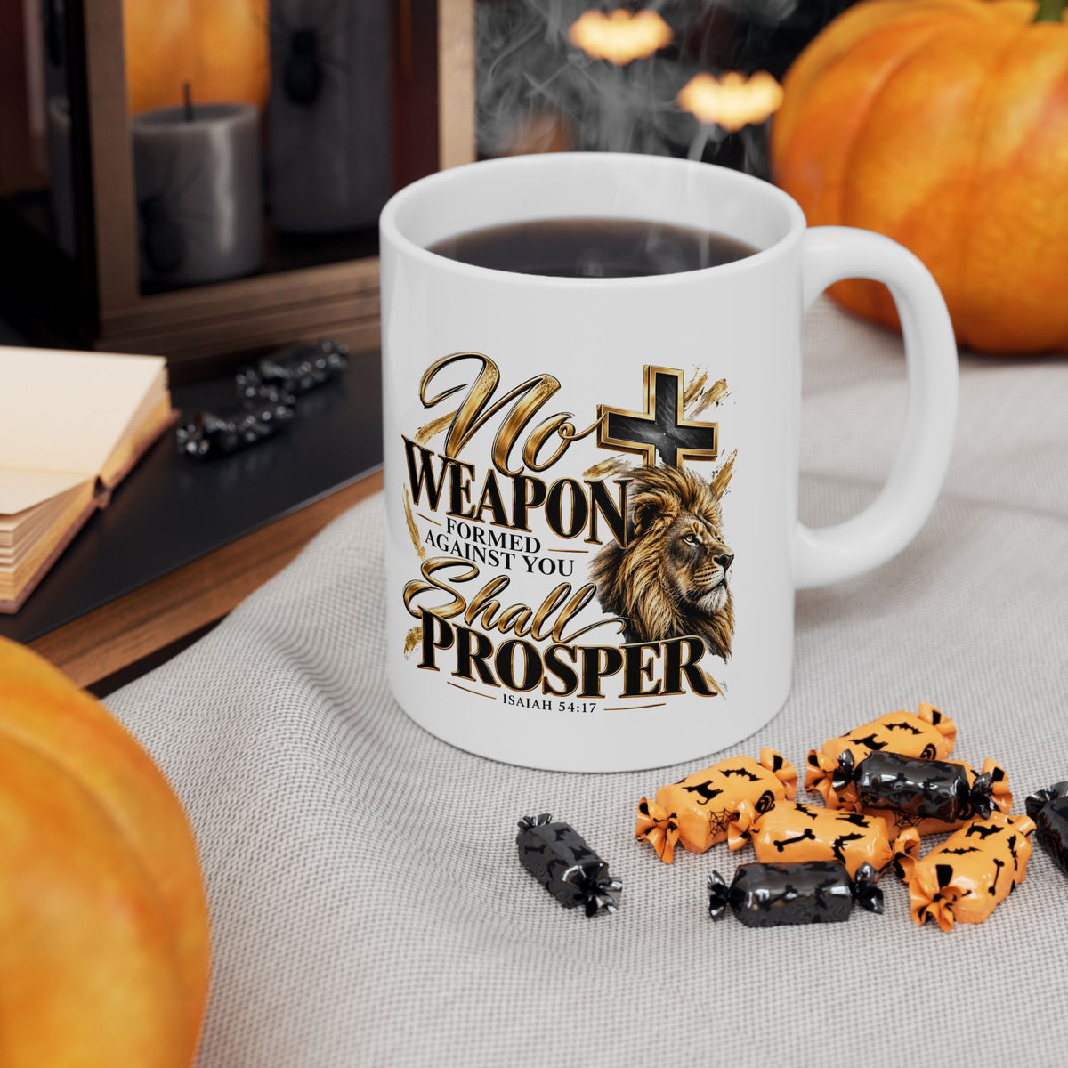 Ceramic Lion Cross Mug