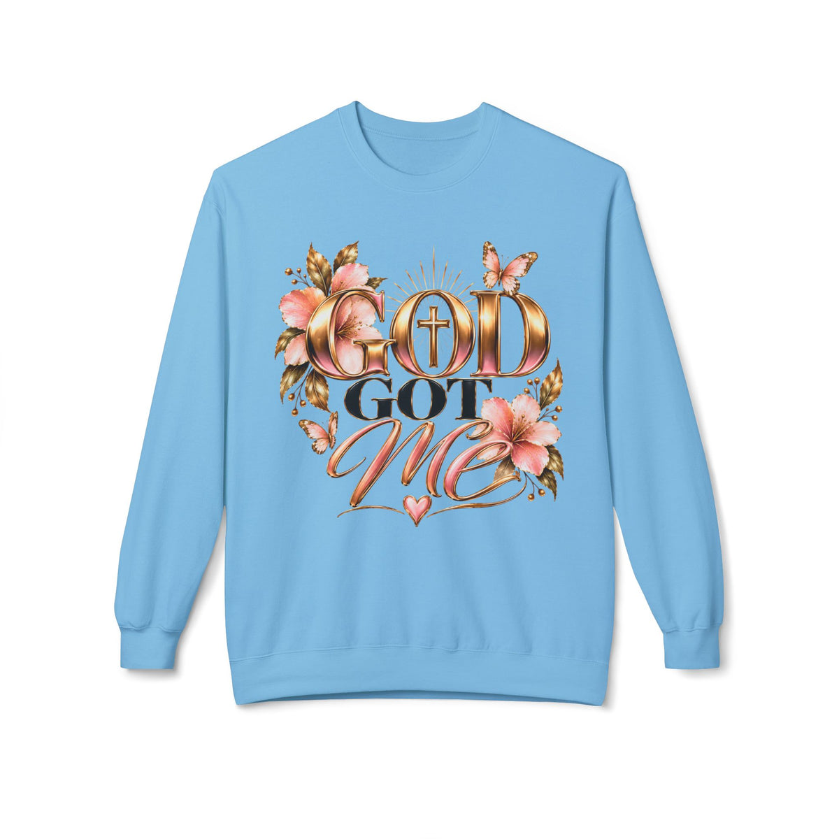 God Got Me Floral Crewneck Sweatshirt