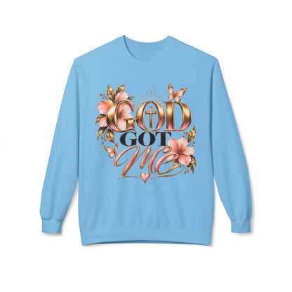 God Got Me Floral Crewneck Sweatshirt