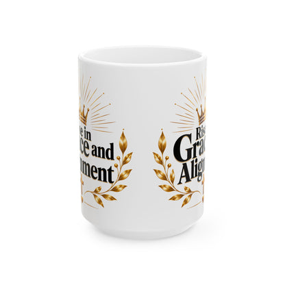 Rise in Grace and Alignment Ceramic Mug