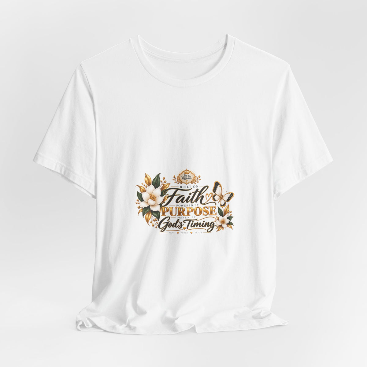 Faith, Purpose & God’s Timing Floral Tee