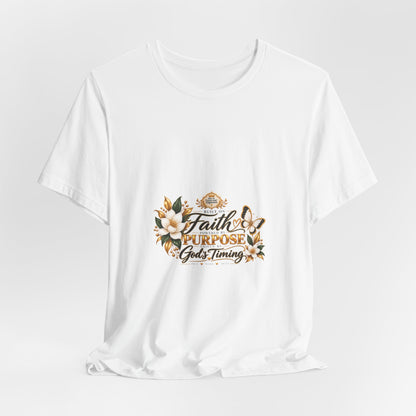 Faith, Purpose & God’s Timing Floral Tee