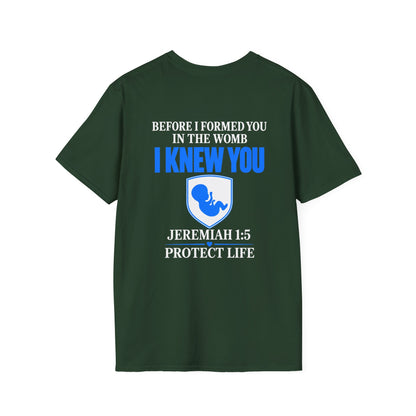 Pregnancy Announcement T-Shirt — "I Knew You" Baby Feet Design