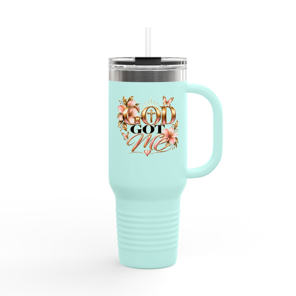Floral Insulated Travel Mug