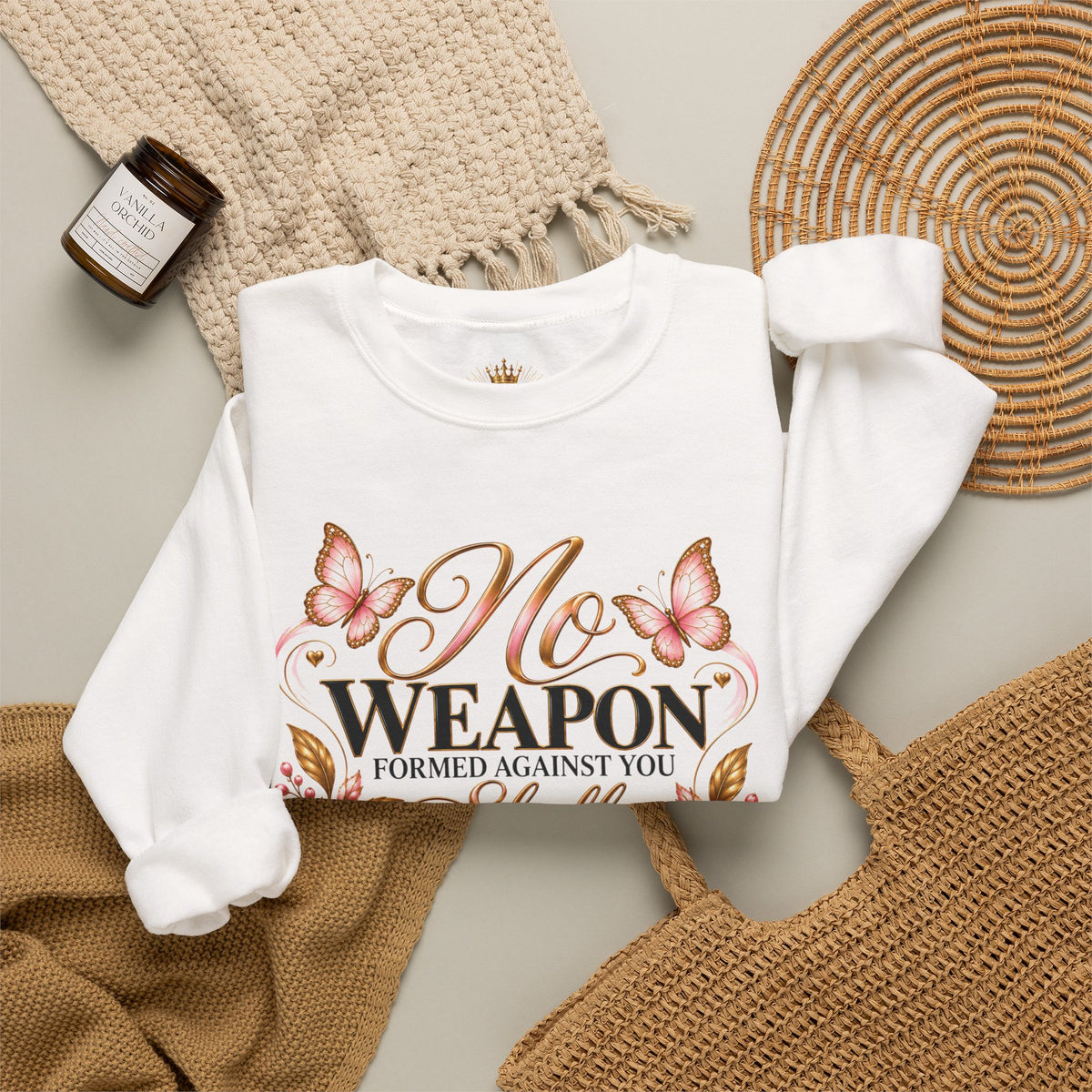 Floral Faith Pullover Sweatshirt