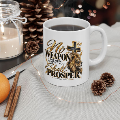 Ceramic Lion Cross Mug