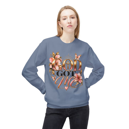God Got Me Floral Crewneck Sweatshirt