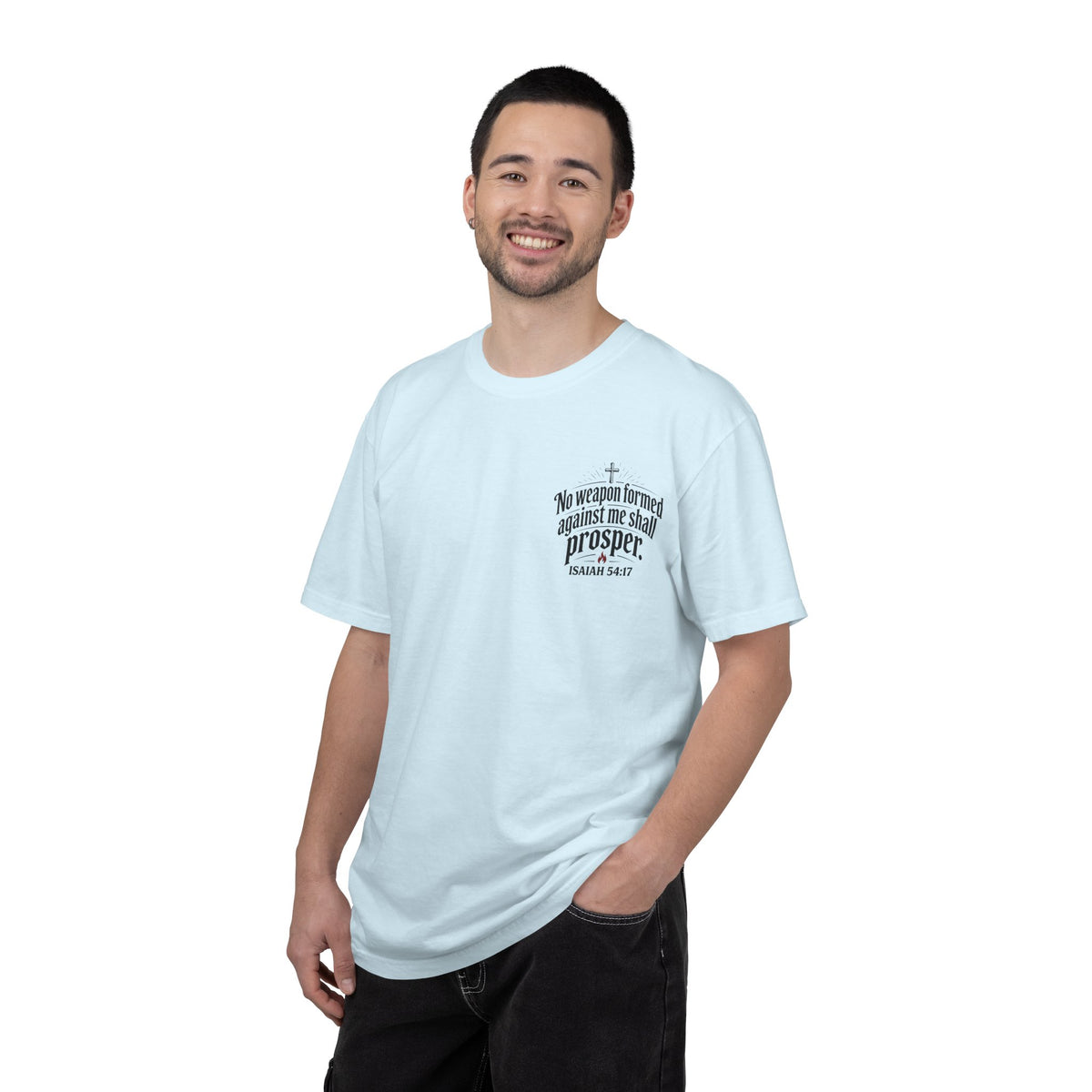 No Weapon Formed Against Me Shall Prosper T‑Shirt