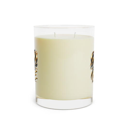 Floral Decorative Glass Scented Candle