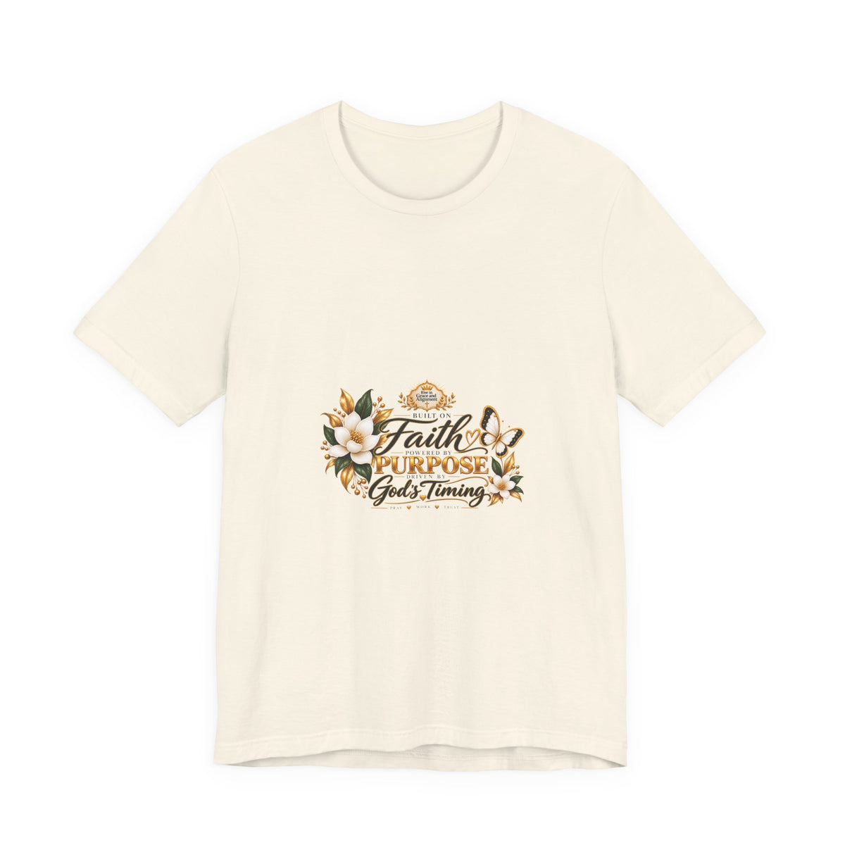 Faith, Purpose & God’s Timing Floral Tee