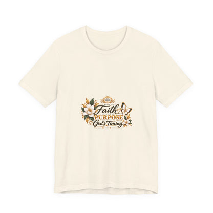 Faith, Purpose & God’s Timing Floral Tee