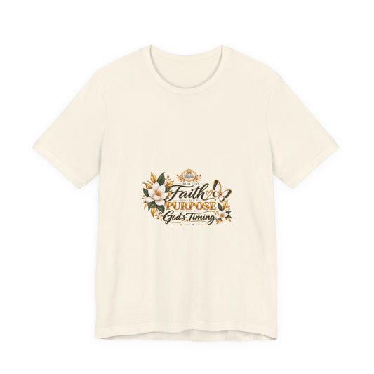 Faith, Purpose & God’s Timing Floral Tee