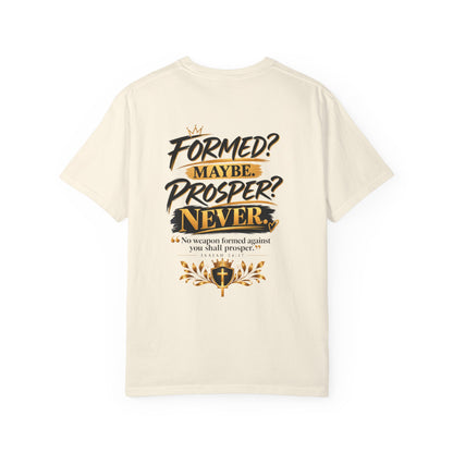 No Weapon Formed Against Me Shall Prosper T‑Shirt