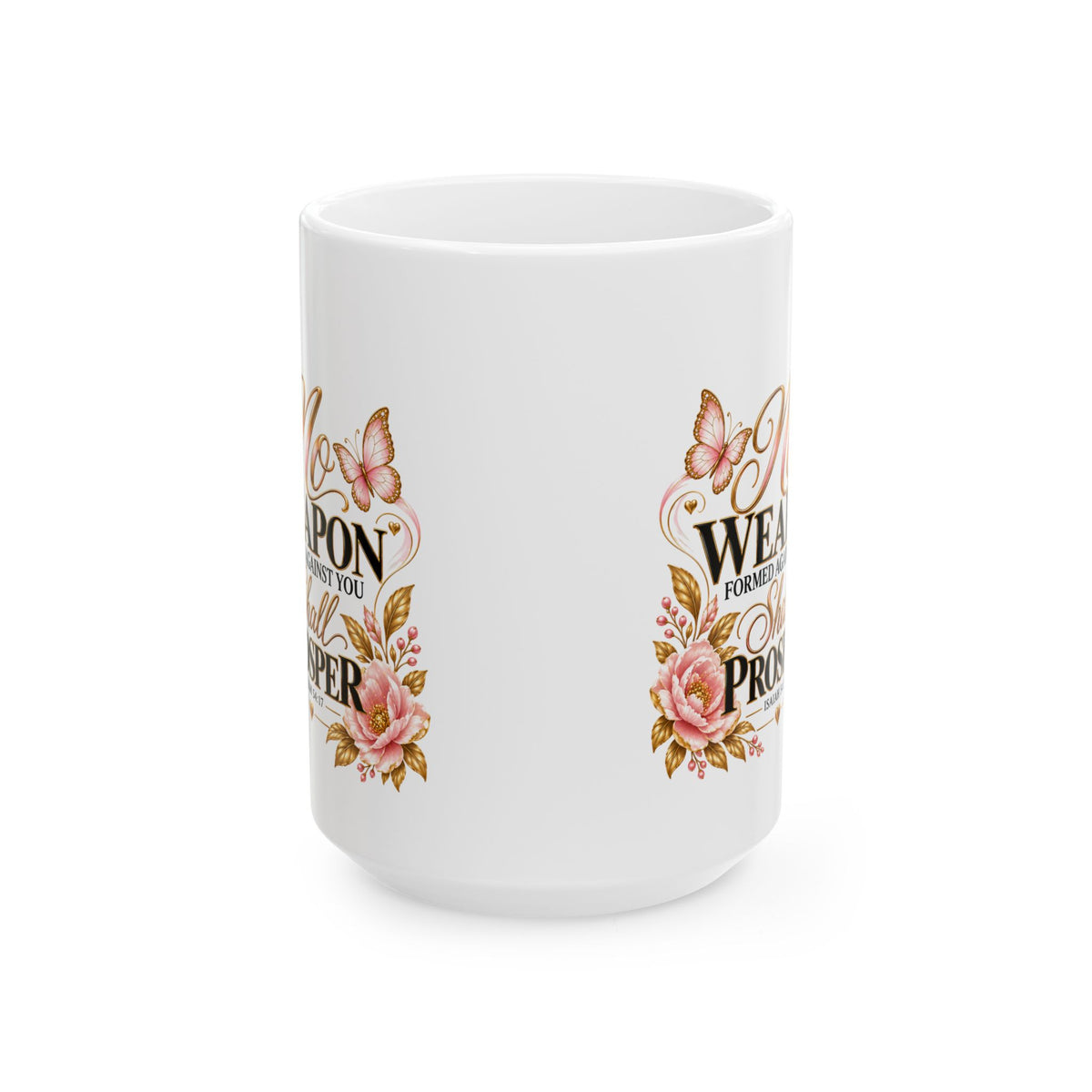 Ceramic Mug - Floral Butterfly Coffee Cup