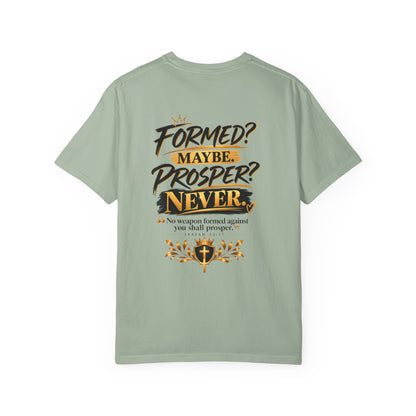 No Weapon Formed Against Me Shall Prosper T‑Shirt