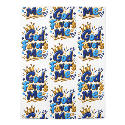 God Favors Me Baby Swaddle Blanket