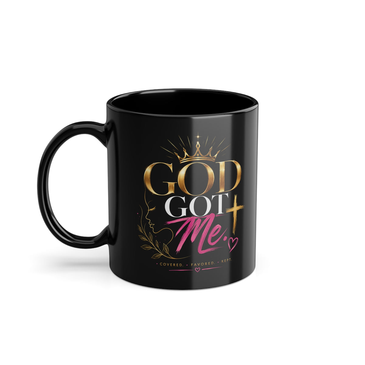 God Is Good" 11oz Black Coffee Mug