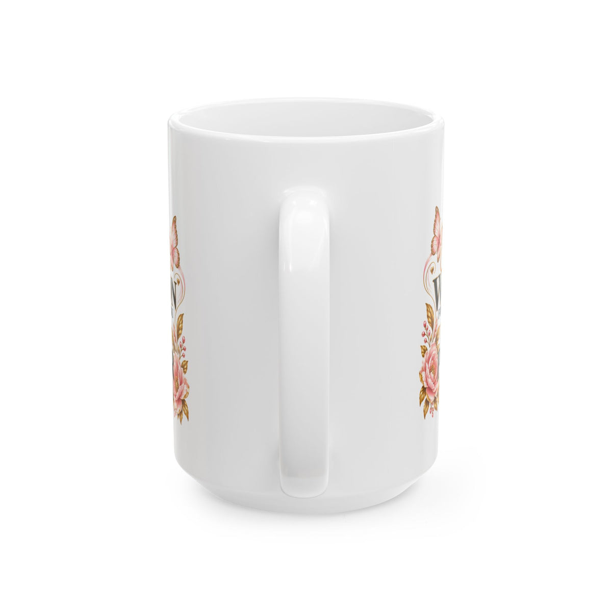 Ceramic Mug - Floral Butterfly Coffee Cup