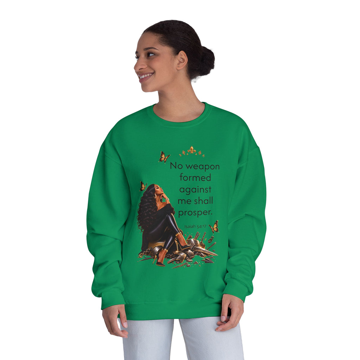 No Weapon Formed Graphic Sweatshirt