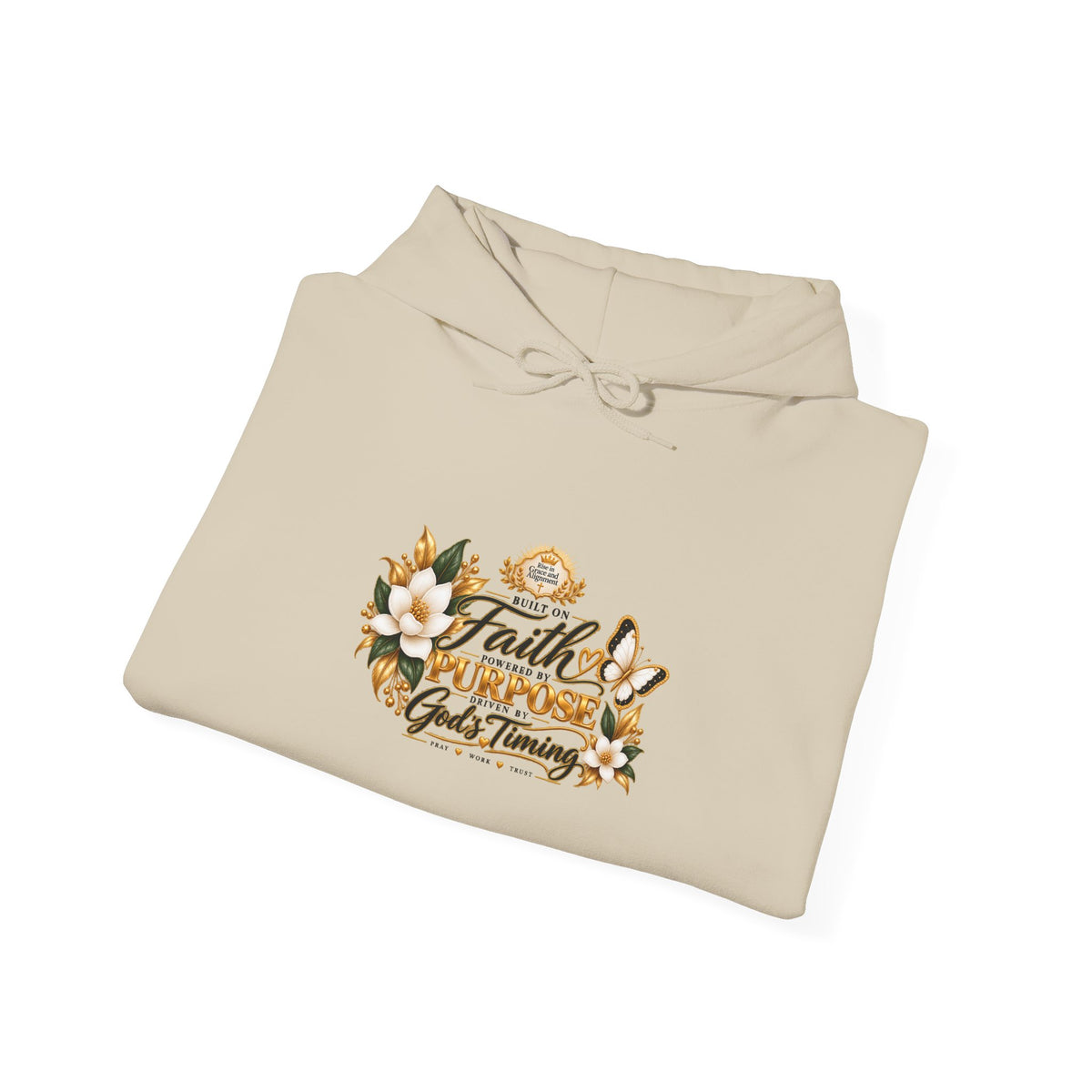 Faith Over Fear Hoodie – Floral Christian Inspirational Sweatshirt