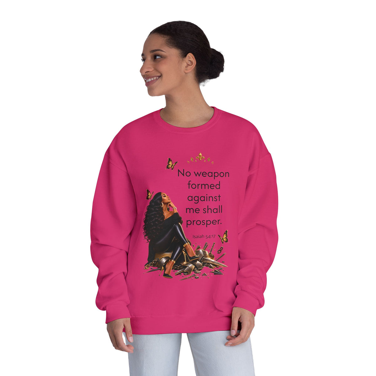 No Weapon Formed Graphic Sweatshirt