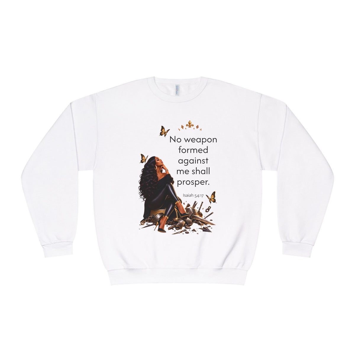No Weapon Formed Graphic Sweatshirt