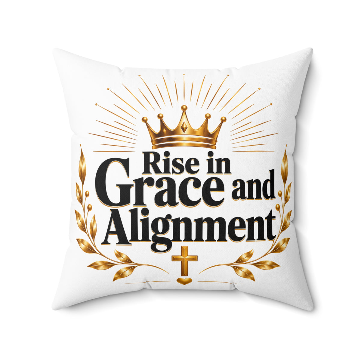 Rise in Grace and Alignment Decorative Pillow