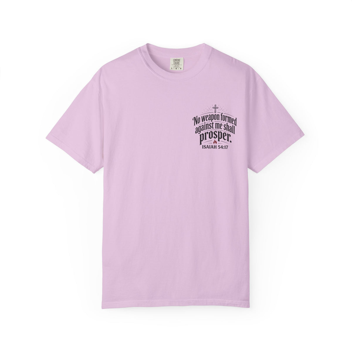 No Weapon Formed Against Me Shall Prosper T‑Shirt