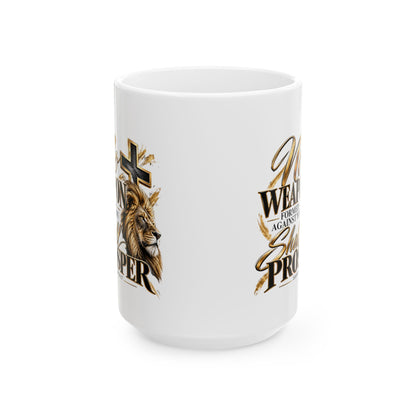 Ceramic Lion Cross Mug