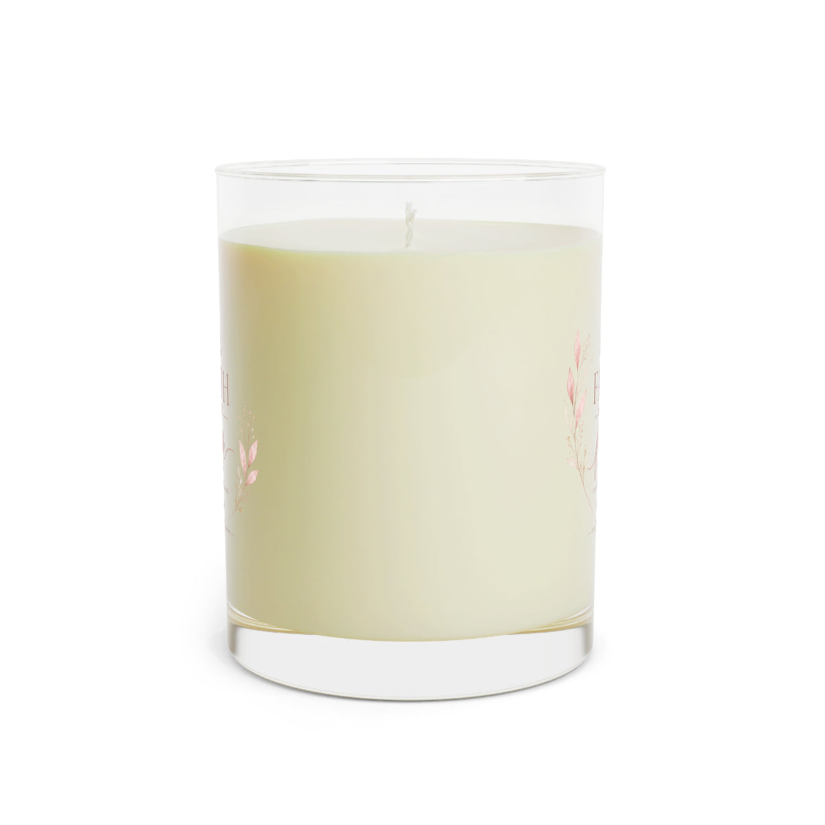 Faith Over Fear Scented Candle — 11oz Glass Inspirational Candle