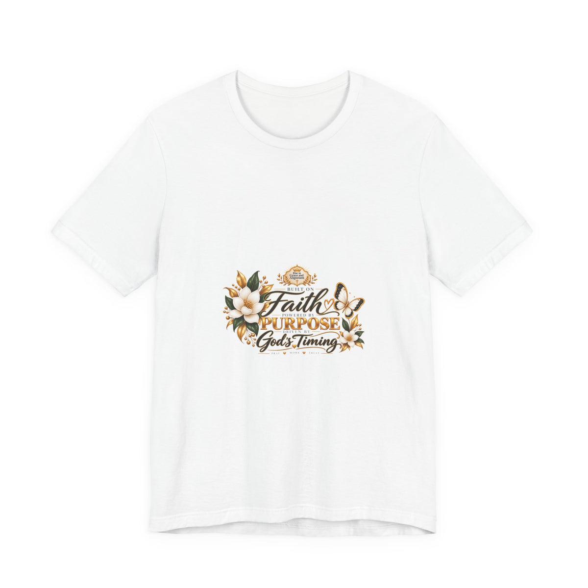 Faith, Purpose & God’s Timing Floral Tee