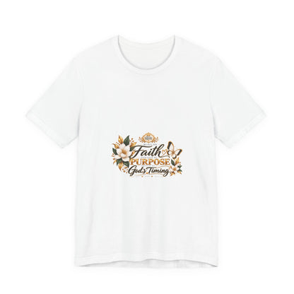 Faith, Purpose & God’s Timing Floral Tee