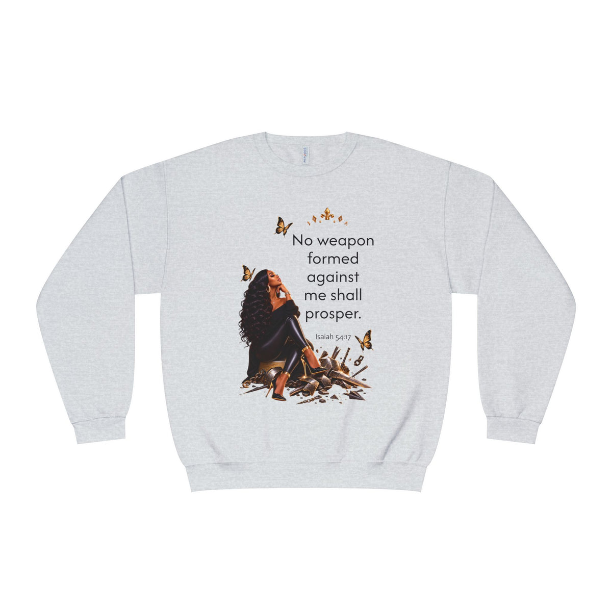 No Weapon Formed Graphic Sweatshirt