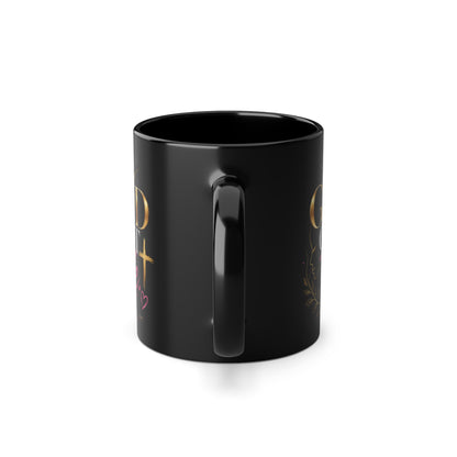 God Is Good" 11oz Black Coffee Mug