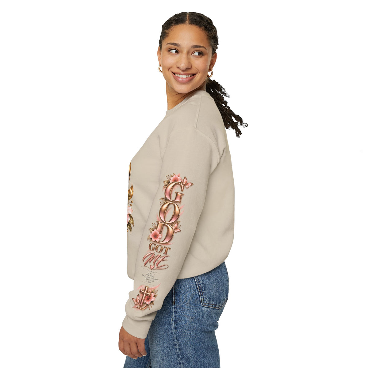 God Got Me Floral Sweatshirt