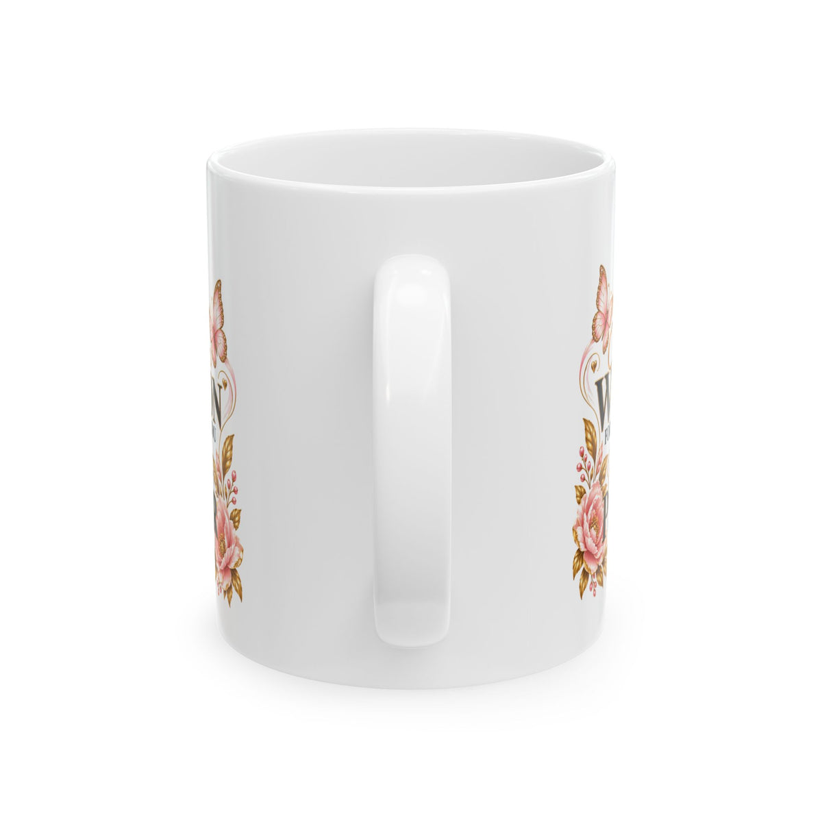 Ceramic Mug - Floral Butterfly Coffee Cup